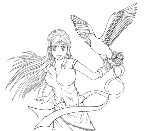 Inoue Orihime Coloring Page